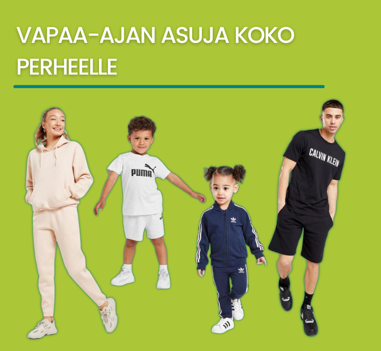 HUIPPUtarjoukset: vapaa-ajan asuja, jalkineita ja asusteita