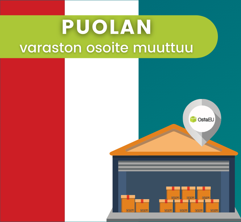 Puolan varaston osoite muuttuu