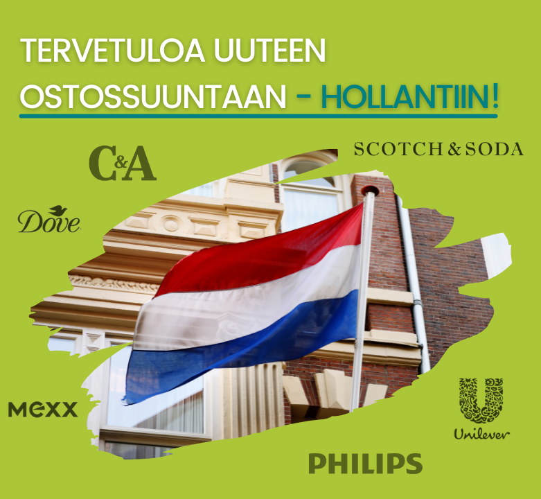 Hollanti - entistä enemmän ostosmahdollisuuksia!