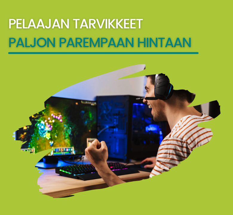 Pelaajan tarvikkeet paljon parempaan hintaan