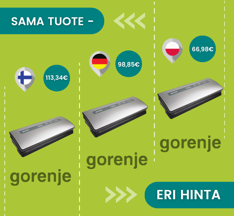 Vertaile hintoja ja osta vakuumikone halvemmalla!