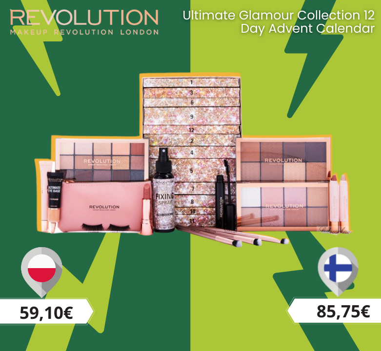 Tarkista Makeup Revolutionin adventtikalenterin hinta ja säästä!