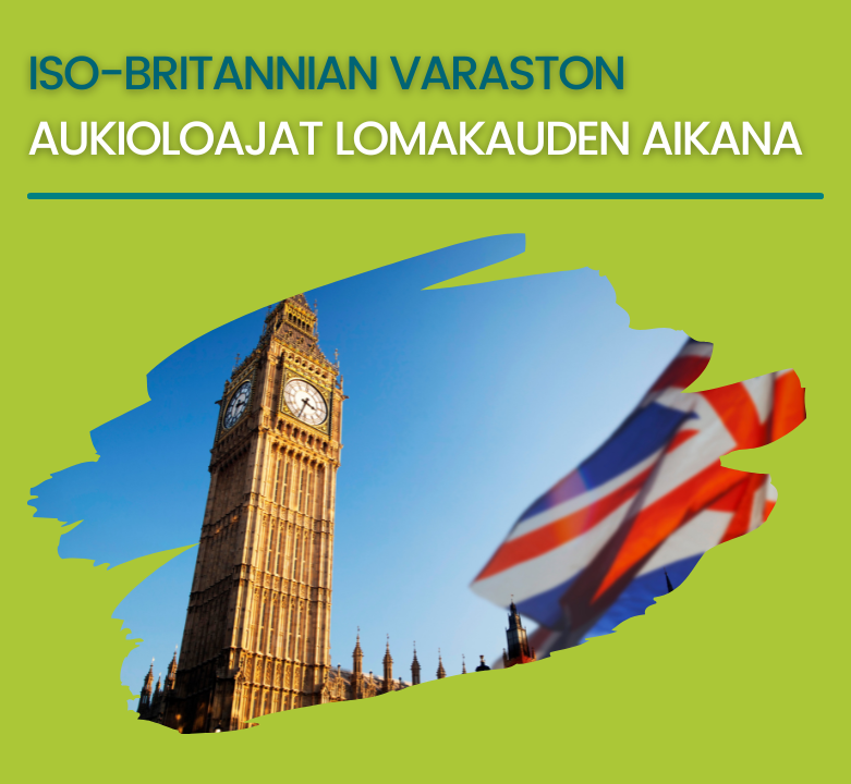 23. joulukuuta - 3. tammikuuta Iso-Britannian varasto on suljettu