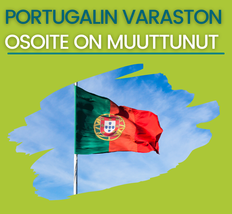 24. helmikuuta alkaen Portugalin varaston osoite on muuttunut
