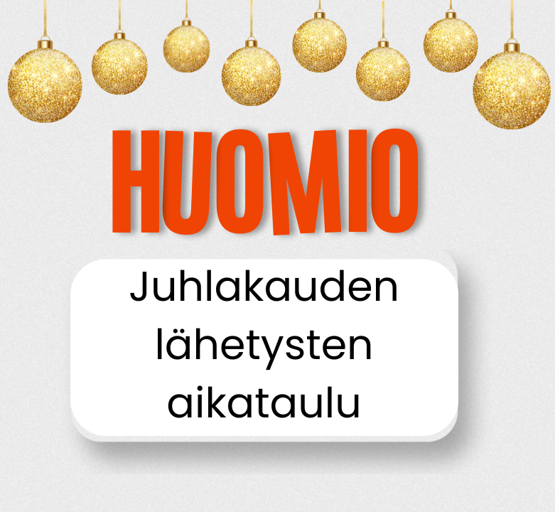 Tärkeää ❗ Ilmoitus juhlakauden lähetysaikataulusta ❗