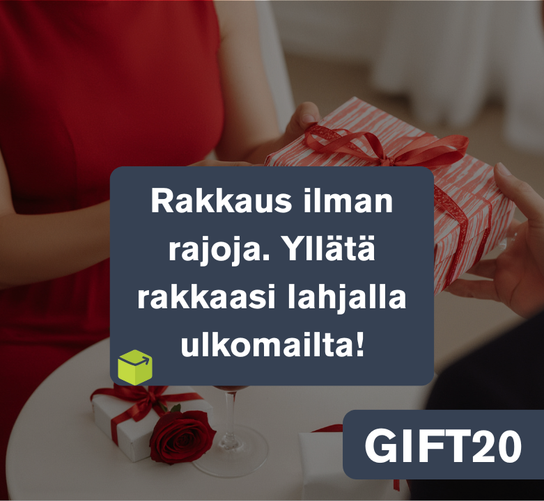 Yllätä rakkaasi lahjalla ulkomailta 💌🌍
