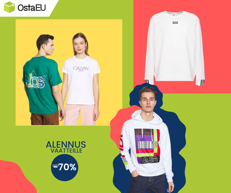 Alennus vaatteille jopa -70%