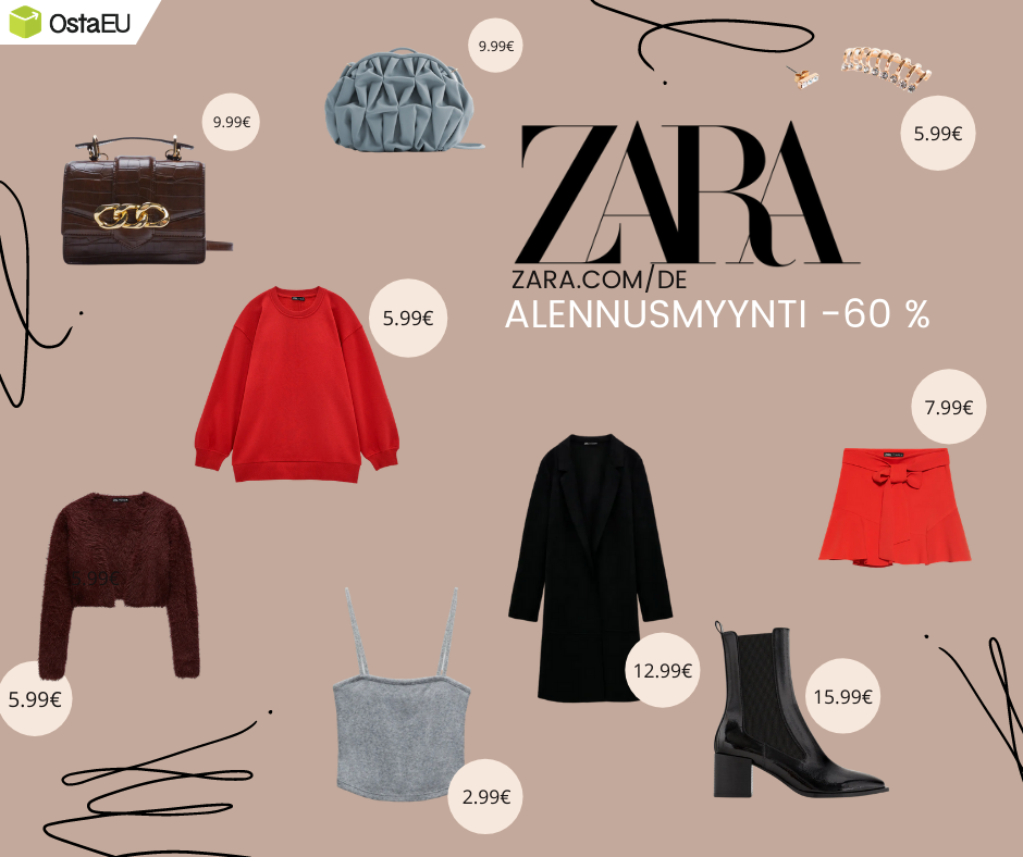 Zaran alennusmyynti -60 %