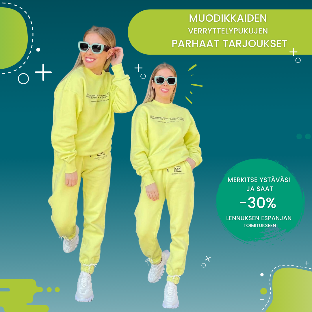 Muodikkaiden verryttelypukujen parhaat tarjoukset