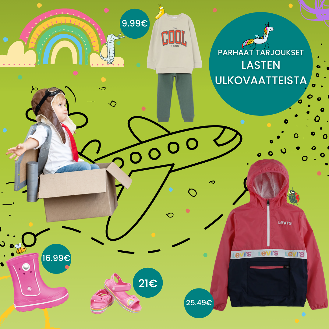 Mistä voit ostaa lasten ulkovaatteita halvemmalla?